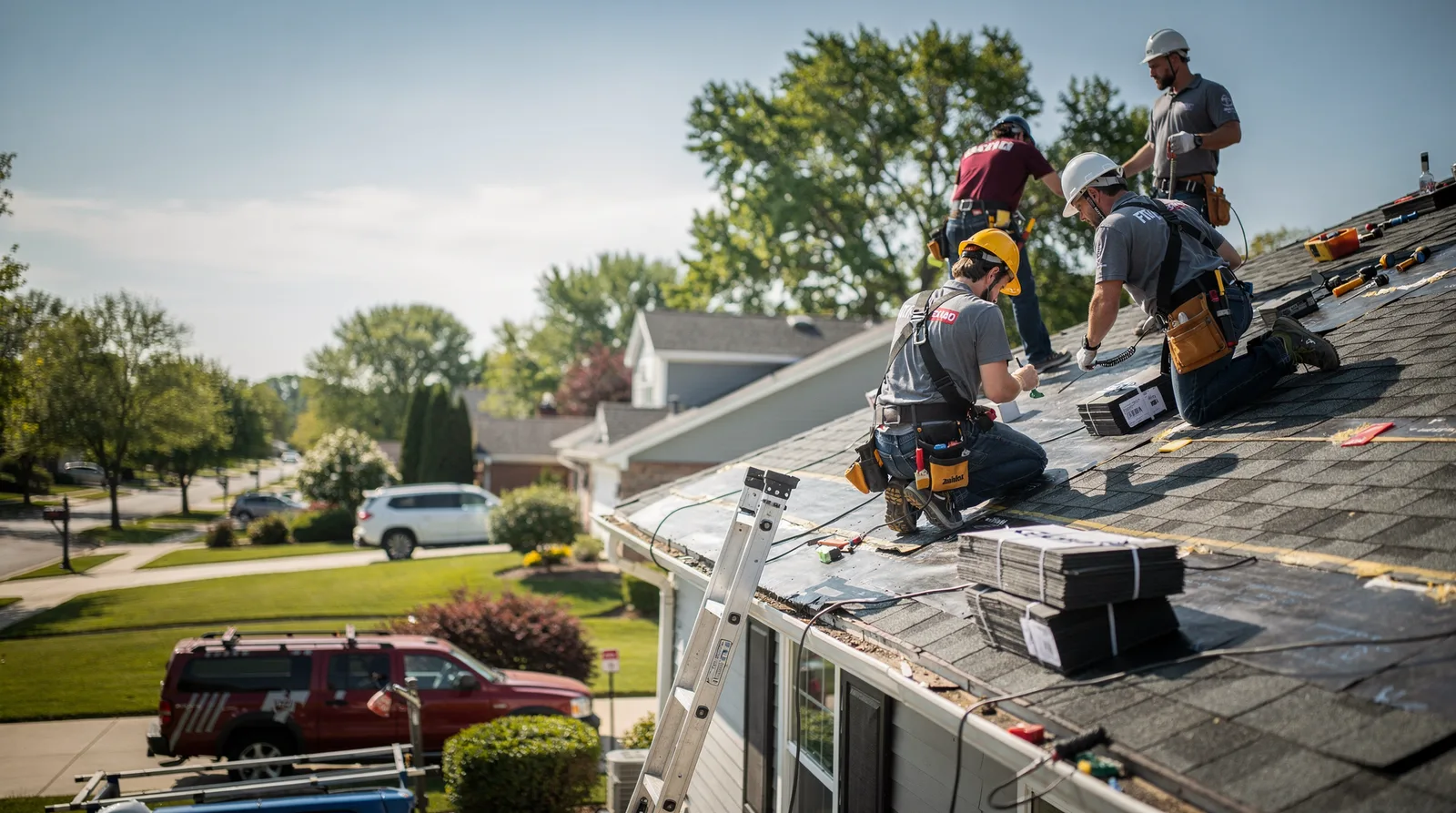 Roof Repair in Kampsville, IL around you